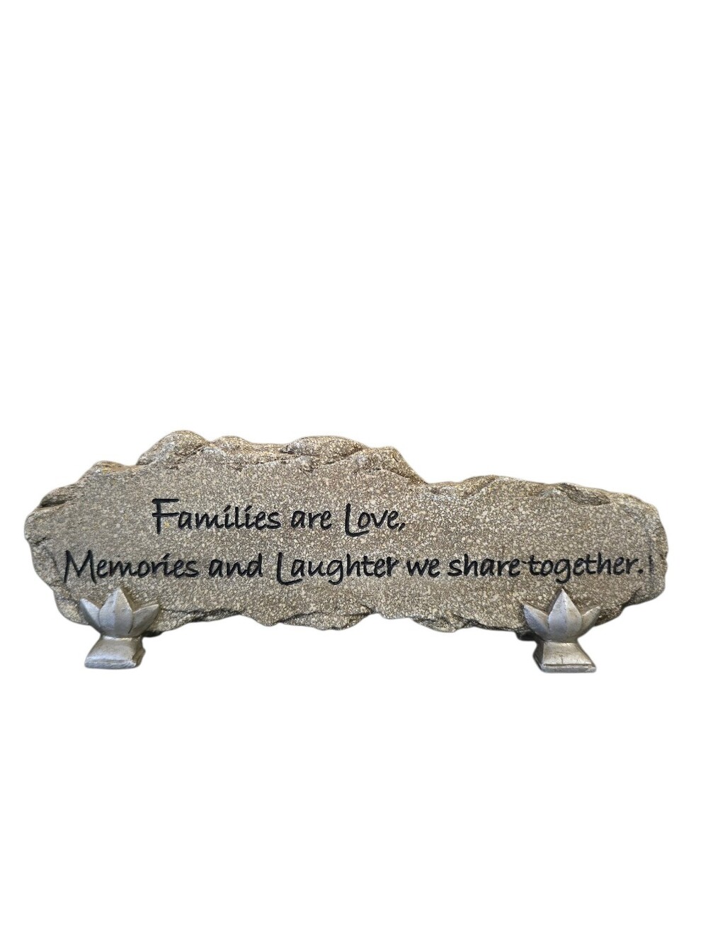 Carson Home Accents Stone-Look Polyresin Message Desktop/Table Sign Family Decor